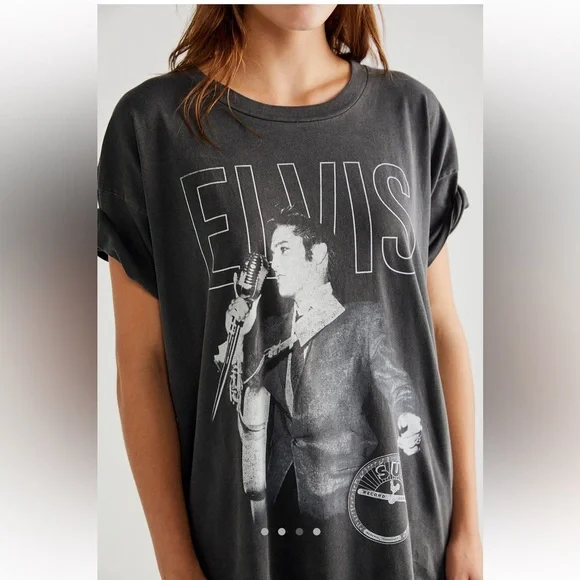 Free People x Daydreamer Sun Records Elvis Graphic Tee - Picture 2 of 13